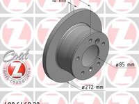 Zimmermann set 2 discuri frana spate r272mm pt mercedes sprinter