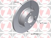 Zimmermann set 2dicuri frana spate cu r276mm pt citroen c5